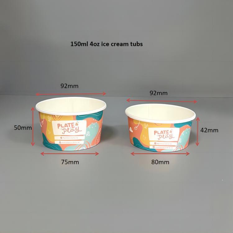 150ml 4oz 92mm diameter ice cream tubs 150ml 4oz 92mm diameter ice cream tubs